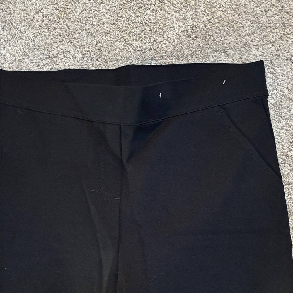Women’s Flare Black Trousers Size Large - Picture 5 of 8